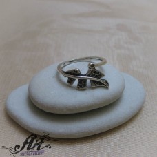 Сребърен дамски пръстен "Перо" R-975